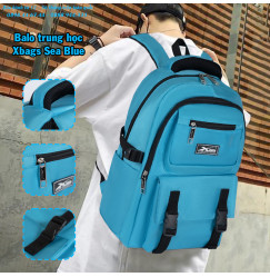 Balo trung học chống nước tiện lợi Xbags Sea Blue Xb 3201 Balo trung học chống nước tiện lợi Xbags Sea Blue Xb 3201