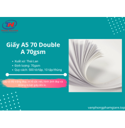Giấy A5 70 Double A 70gsm  Giấy A5 70 Double A 70gsm